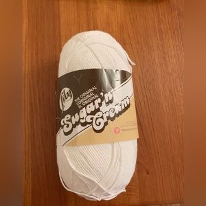 Lily Sugar’n Cream The Original White Cotton 🧶Yarn 14 oz